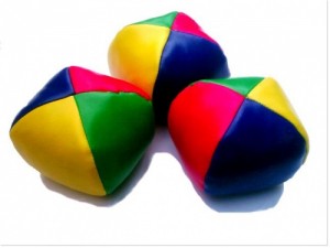 boules multicolores tissu
